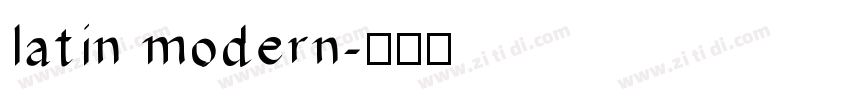 latin modern字体转换